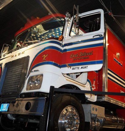 Restored Big Red Mack Truck