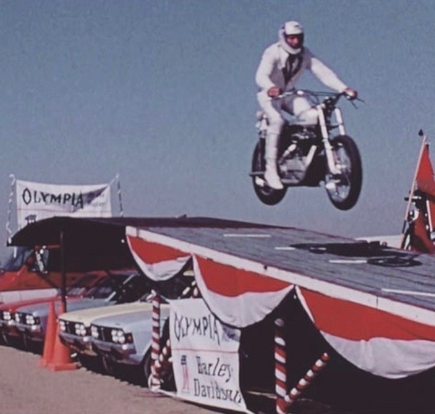 Motorcycle Jump Over Olympia Display