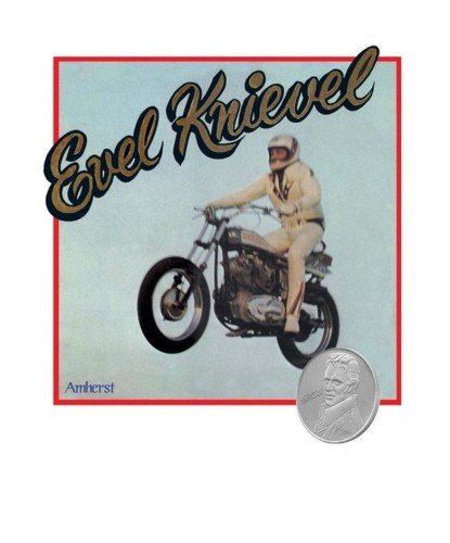 Vintage Evel Knievel Coin And Print