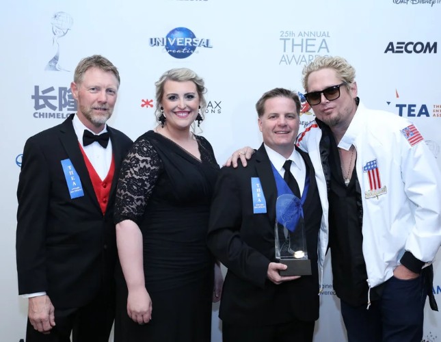 Evel Knievel Musuem Team Portrait on THEA Award