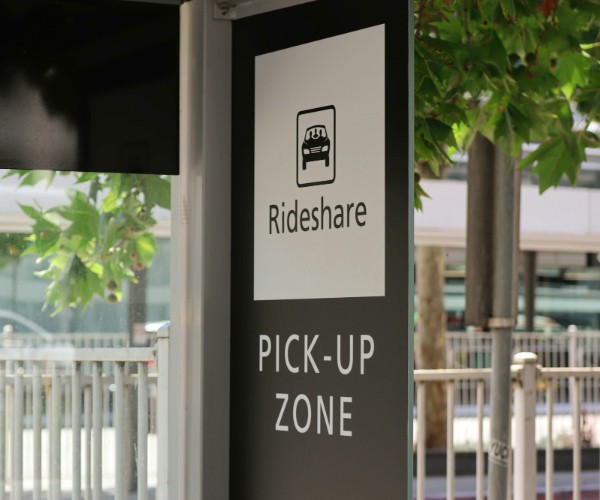 Rideshare Pick-Up Zone Sign