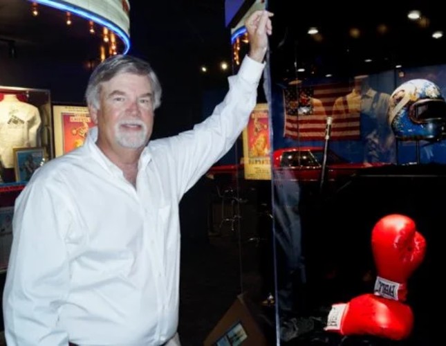 Museum Founder With Evel Knievel Artifacts