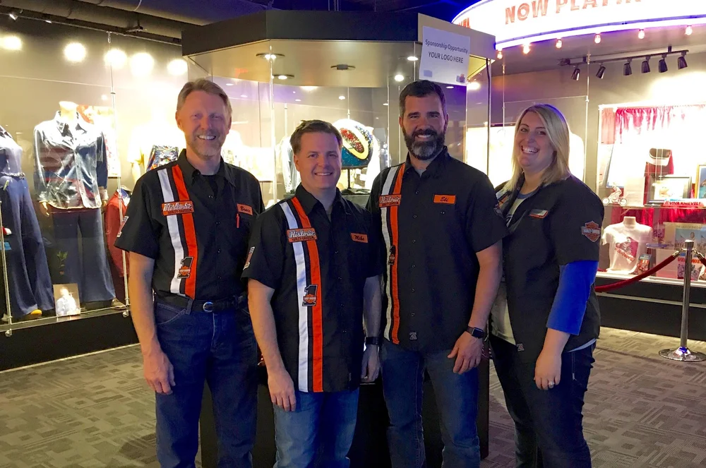 Evel Knievel Experience Core Team In Exhibit Space
