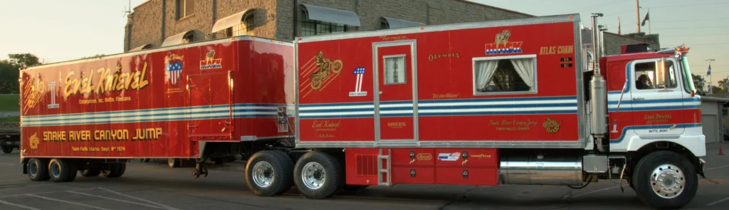 Restored Big Red Snake River Canyon Truck